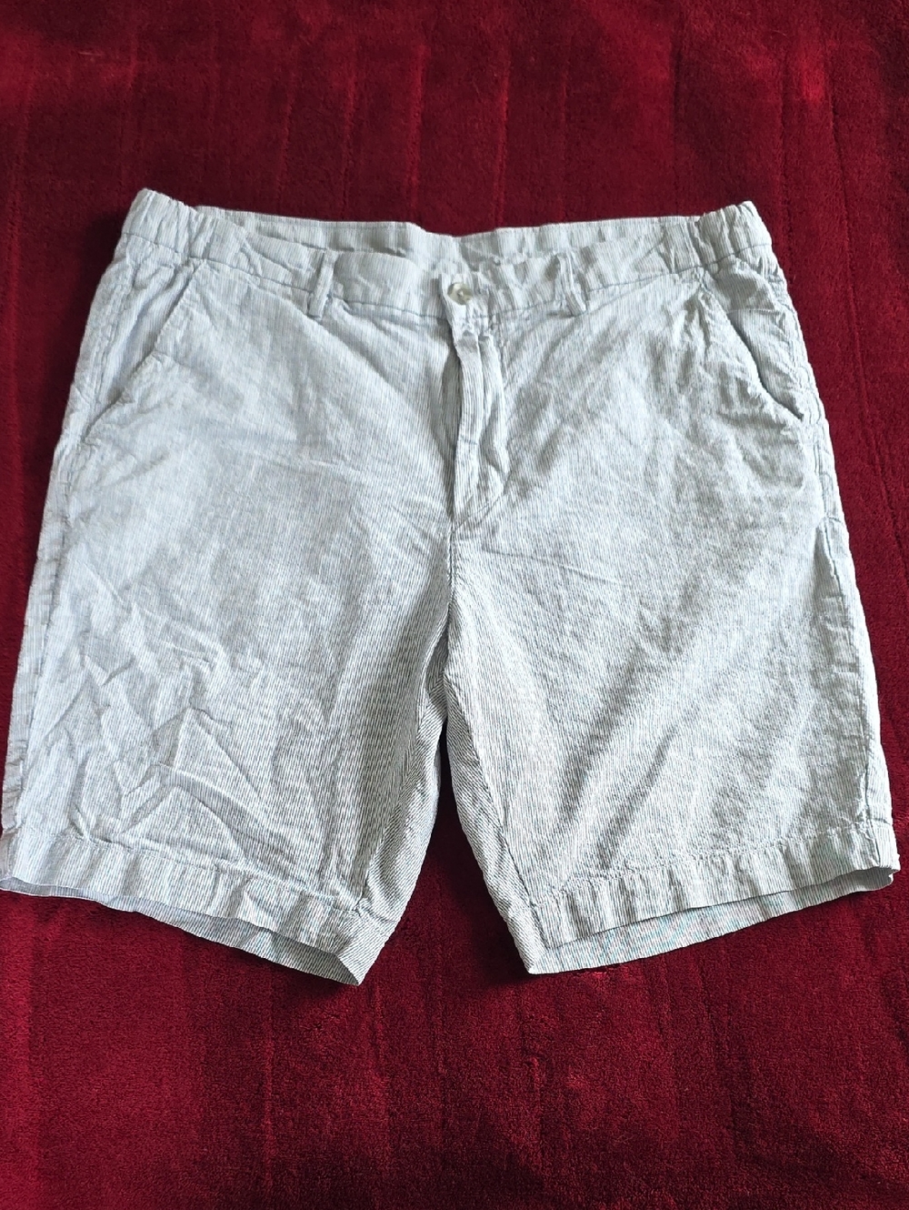Massimo Dutti Light Gray Striped Men’s Shorts